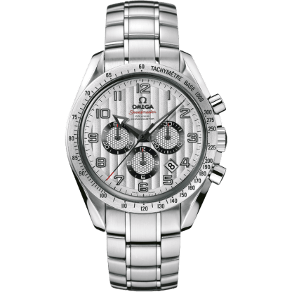 Speedmaster Broad Arrow 44.25 Stainless Steel / Silver Stripes / Bracelet