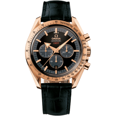Speedmaster Broad Arrow 1957 Red Gold / Black