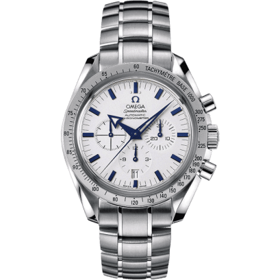 Speedmaster Broad Arrow Stainless Steel / White / Bracelet