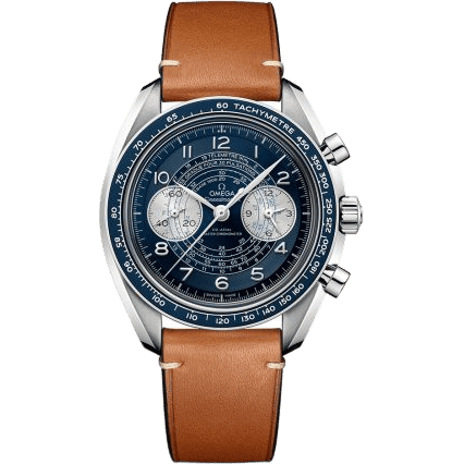 Speedmaster Chronoscope Master Chronometer Stainless Steel / Blue / Calf