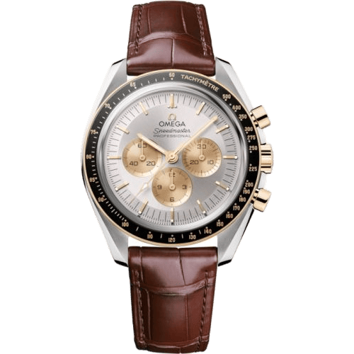 Speedmaster Professional Moonwatch 3861 Stainless Steel - Moonshine Gold / Silver / Alligator