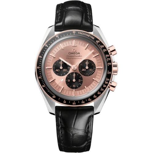 Speedmaster Professional Moonwatch 3861 Stainless Steel - Sedna Gold / Pink / Alligator