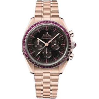 Speedmaster Professional Moonwatch 3861 Sedna Gold - Ruby / Black - Ruby / Bracelet