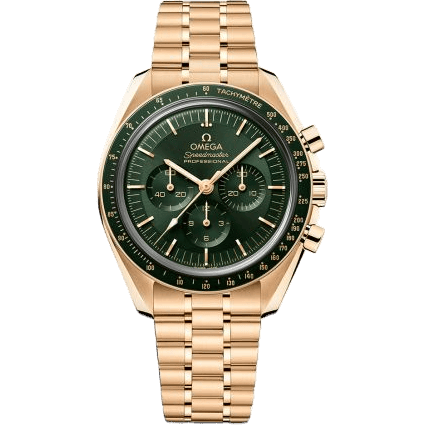 Speedmaster Professional Moonwatch 3861 Moonshine Gold / Green / Bracelet