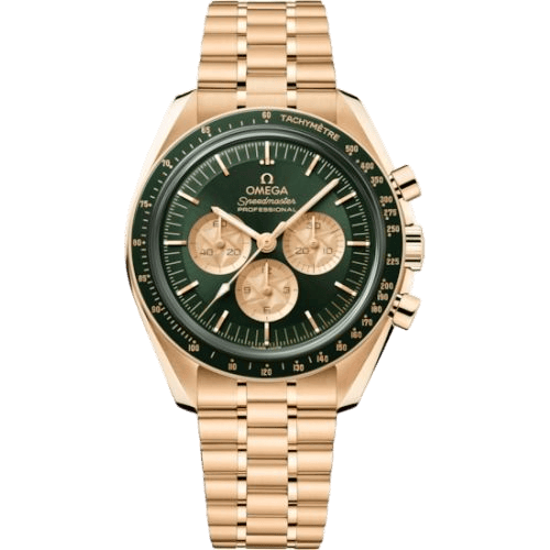 Speedmaster Professional Moonwatch 3861 Moonshine Gold / Green / Bracelet