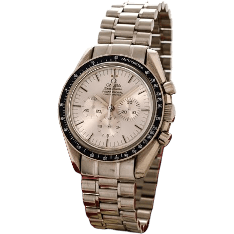 Speedmaster Professional Moonwatch Apollo XI 25th White Gold Bracelet