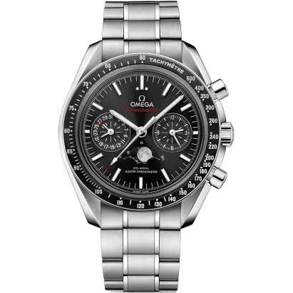 Speedmaster Moonphase Chronograph Master Chronometer Stainless Steel / Black / Bracelet