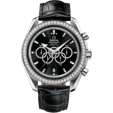Speedmaster Co-Axial White Gold / Black / Diamond / Olympic Collection