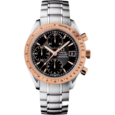 Speedmaster Date 40 Stainless Steel / Red Gold / Black / Bracelet
