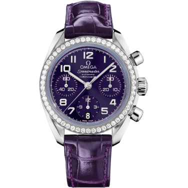 Speedmaster Date 38 Stainless Steel / Diamond / Purple