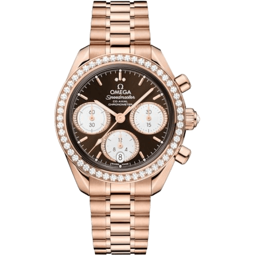 Speedmaster Date 38 Sedna Gold - Diamond / Brown / Bracelet