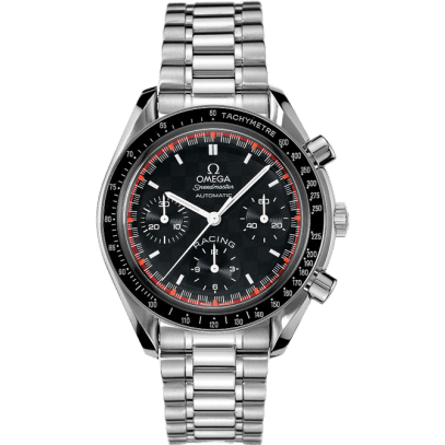 Speedmaster Reduced Stainless Steel / Black / Bracelet / Michael Schumacher