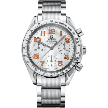 Speedmaster Reduced Ladies Stainless Steel / MOP-Orange / Bracelet