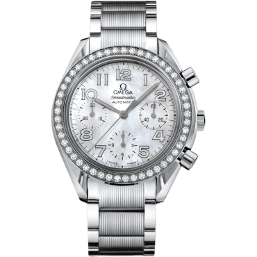 Speedmaster Reduced Ladies Stainless Steel / Diamond / MOP-Silver / Bracelet