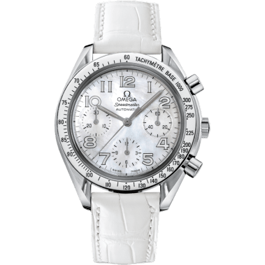 Speedmaster Reduced Ladies Stainless Steel / MOP / White