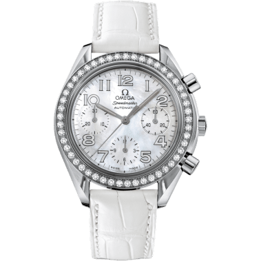 Speedmaster Reduced Ladies Stainless Steel / Diamond / MOP / White
