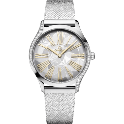 De Ville Trésor 36 Stainless Steel / Silver - Frangipani / Bracelet