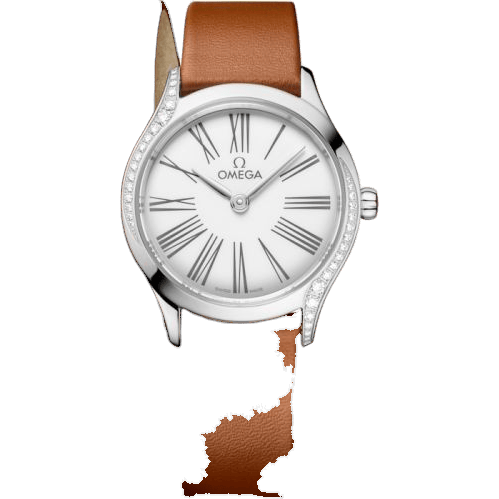 Mini Trésor Quartz 26 Stainless Steel - Diamond / White Enamel / Double Tour