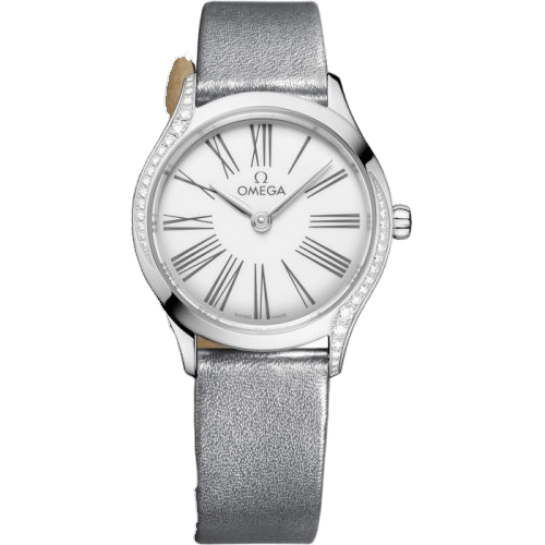 Mini Trésor Quartz 26 Stainless Steel - Diamond / White Enamel / Double Tour
