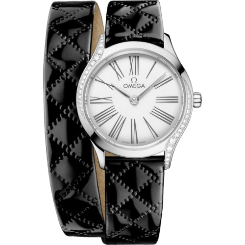 Mini Trésor Quartz 26 Stainless Steel - Diamond / White Enamel / Double Tour