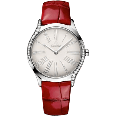 De Ville Trésor 36 Stainless Steel / Silver - Roman / Alligator
