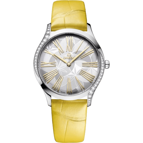 De Ville Trésor 36 Stainless Steel / Silver - Frangipani / Alligator