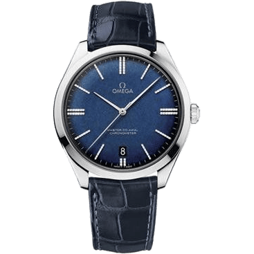 De Ville Trésor Master Co-Axial White Gold / Blue Enamel Diamond