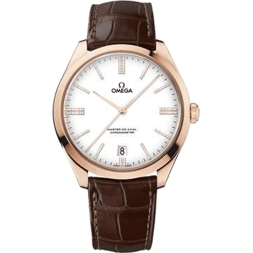 De Ville Trésor Master Co-Axial Sedna Gold / White Enamel Diamond