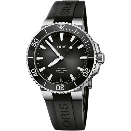 Aquis Date Calibre 400 41.5 Stainless Steel / Black / Rubber