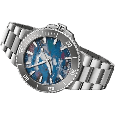 Aquis Date Calibre 400 43.5 Stainless Steel / Upcycle