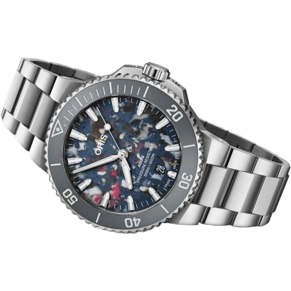 Aquis Date 41.5 Stainless Steel / Upcycle