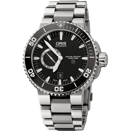 Aquis Titan Small Second - Date Titanium / Black / Bracelet
