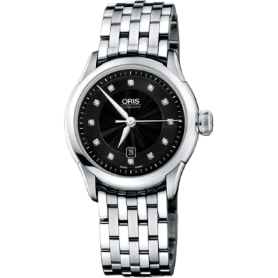 Artelier Date Diamonds 31 Stainless Steel / Black / Bracelet