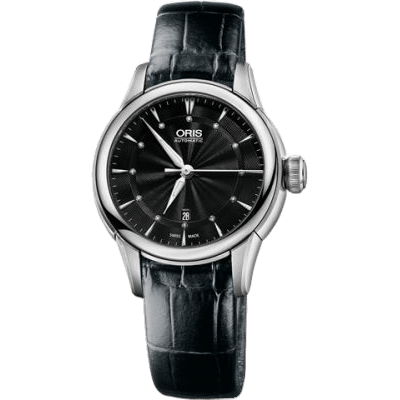 Artelier Date Diamonds 31 Stainless Steel / Black