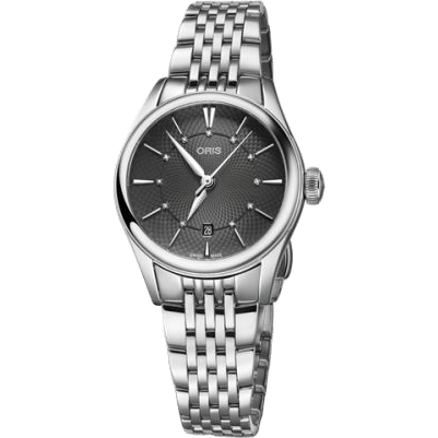Artelier Date Diamonds 28 Stainless Steel / Grey / Bracelet