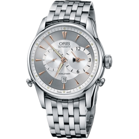 Artelier Worldtimer 42.5 Stainless Steel / Silver / Bracelet