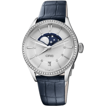 Artelier Grande Lune Date Diamonds 36 Stainless Steel / Silver