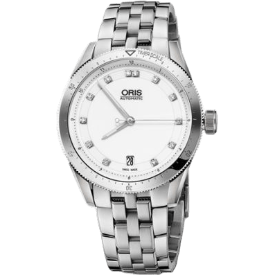 Artix GT Date Stainless Steel / White - Diamond / Bracelet