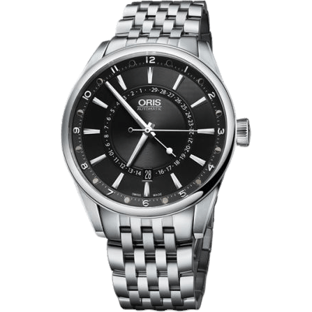 Artix Pointer Moon Date Stainless Steel / Black / Bracelet