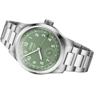 Big Crown Pointer Date Calibre 403 Stainless Steel / Green / Bracelet
