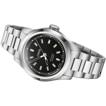 Big Crown Diamonds 34 Stainless Steel / Black / Bracelet