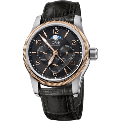 Big Crown Complication Stainless Steel - Rose Gold / Black