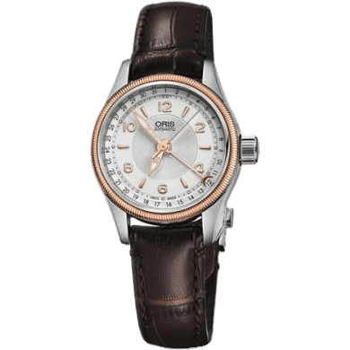 Big Crown Pointer Date 29 Stainless Steel - Rose Gold / Silver