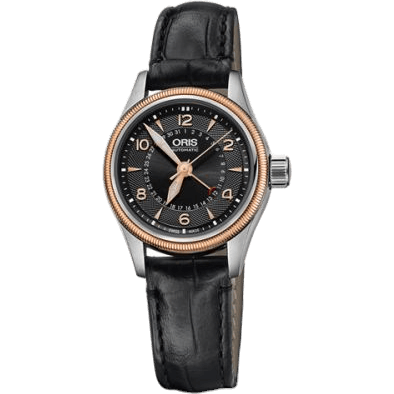 Big Crown Pointer Date 29 Stainless Steel - Rose Gold / Black
