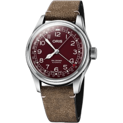 Big Crown Pointer Date 40 Stainless Steel / Red
