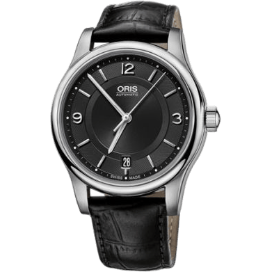 Classic Date 37 Stainless Steel / Black