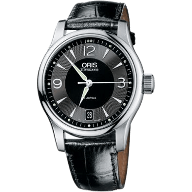 Classic Date 37 Stainless Steel / Black