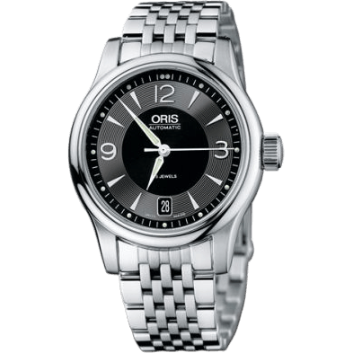 Classic Date 37 Stainless Steel / Black / Bracelet