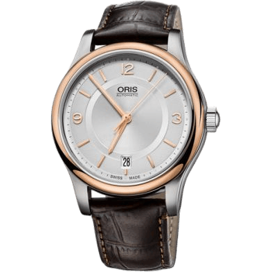 Classic Date 37 Stainless Steel - Rose Gold / Silver