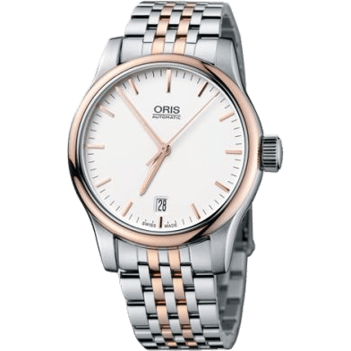 Classic Date 37 Stainless Steel - Rose Gold / Silver / Bracelet